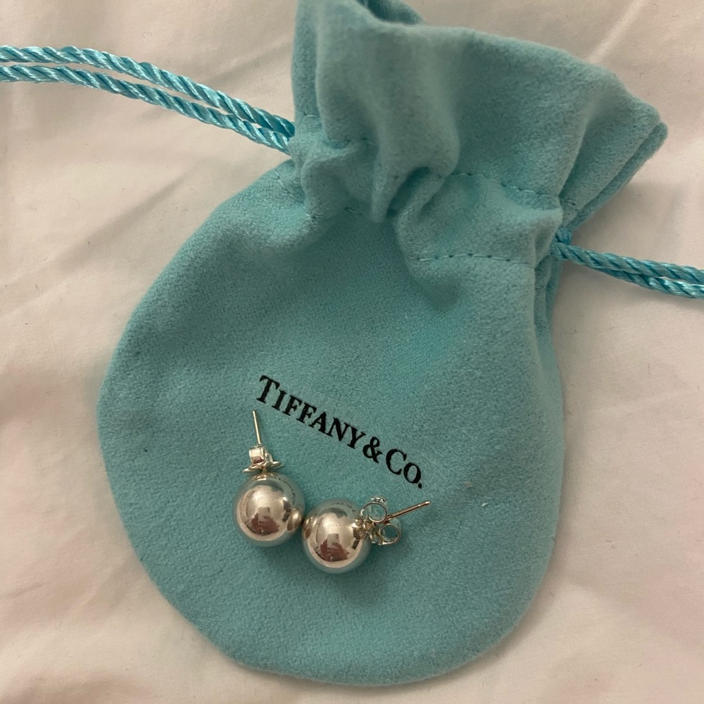 Tiffany & Co. sterling silver ball earrings